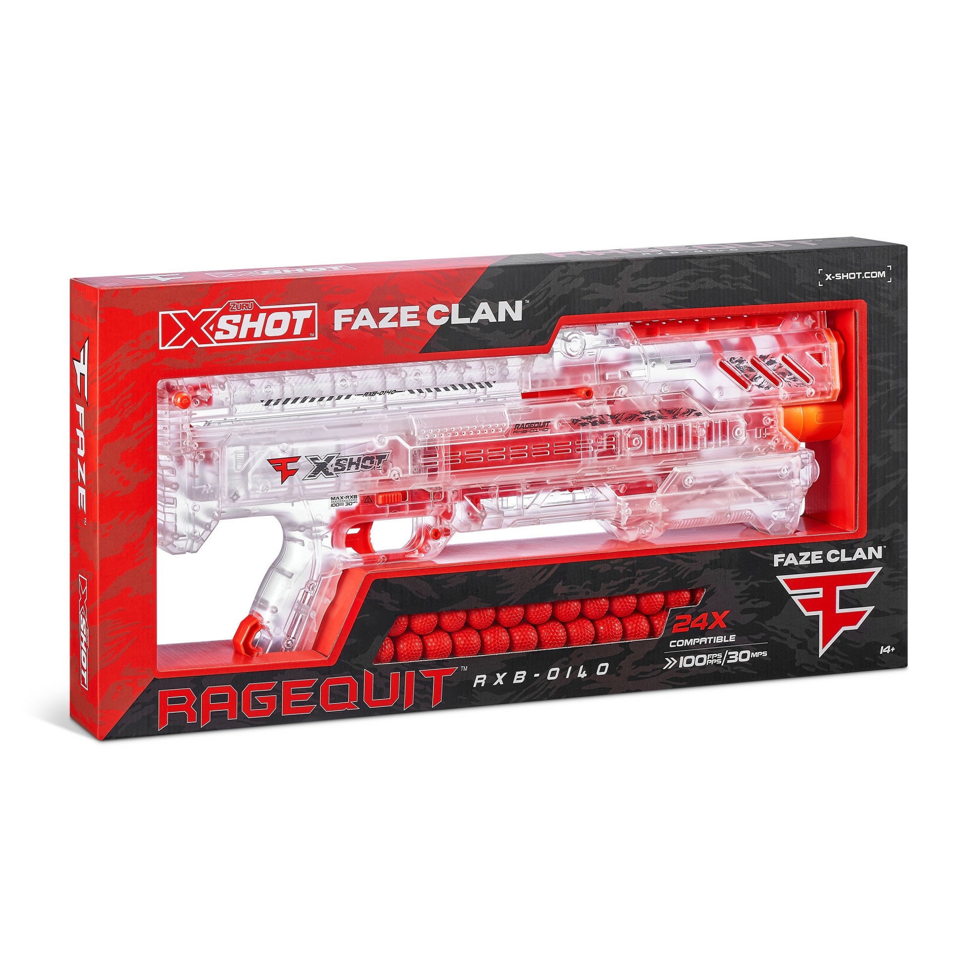 ZURU - XShot Faze Ragequit Blaster con 24 Colpi inclusi